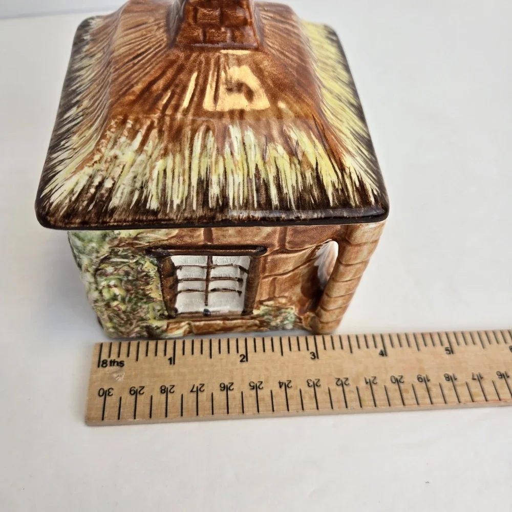 Price Kensington Cottage Ware lidded‎ Sugar Bowl Trinket Box Made In England Vtg